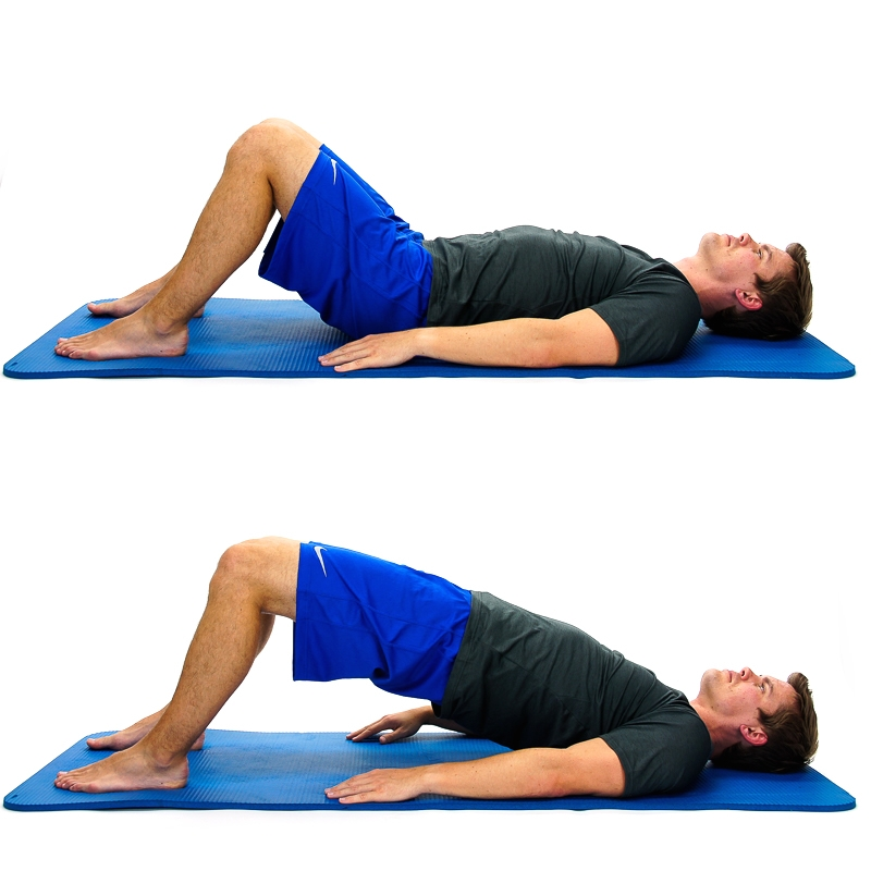 Pelvic Bridging, Strengthen Glutes and reduce low back pain